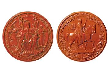Great Seal of Edward VII, Modelling by Frank Bowcher, c.1904